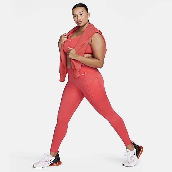 Red workout leggings nike cheap